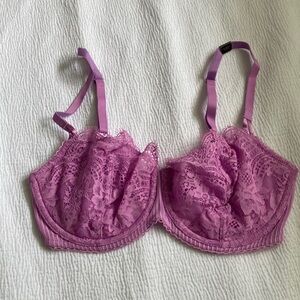 Victoria's Secret Purple Lace Underwire Bra